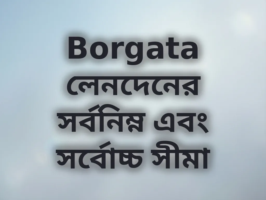 Borgata লেনদেনের সর্বনিম্ন এবং সর্বোচ্চ সীমা
